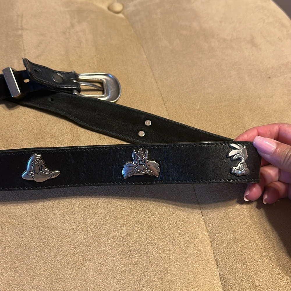 Vintage 1992 Warner Bros‎ Major Characters Belt black small